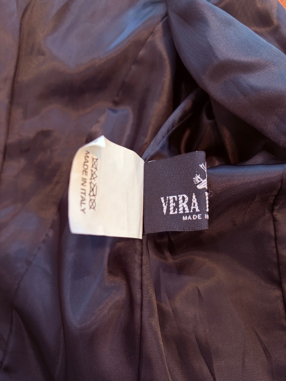 Italian Leather Moto Jacket Women’s 42 (US 6) Cognac Brown Made in Italy - Picture 10 of 10